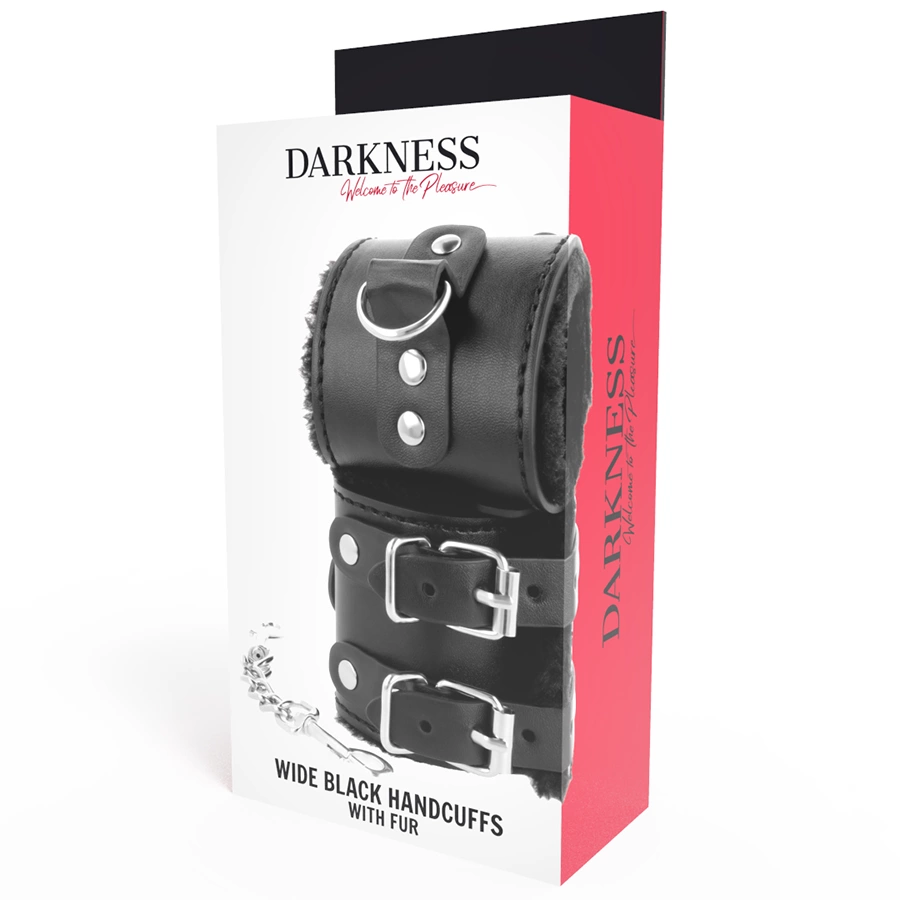 Darkness reguliuojami antrankiai iš dirbtinės odos su pamušalu, juodi