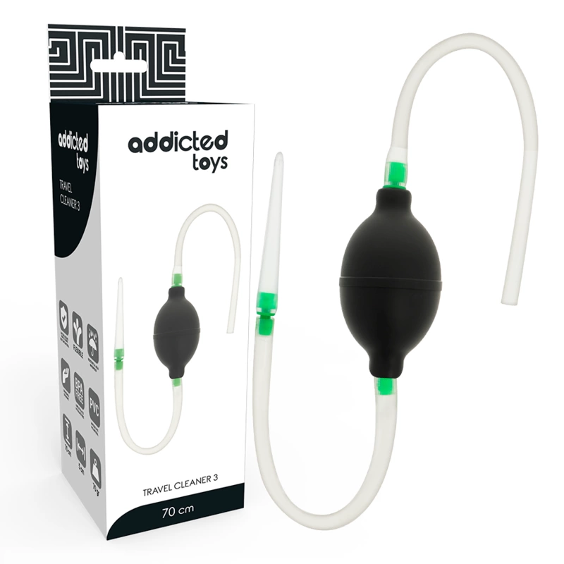 Addicted kompaktiška intymios higienos plovimo sistema iš TPR, juoda