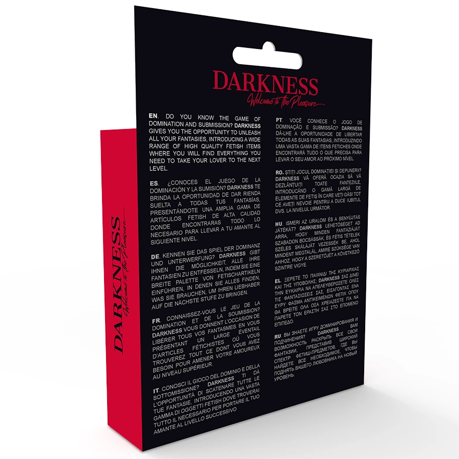 Darkness diržai su anga priedams iš PU odos, juodi, universalus dydis