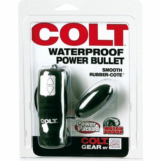 CalExotics Colt Power Bullet vibruojanti kulka su laidiniu pulteliu, sidabrinė, 5,75 cm