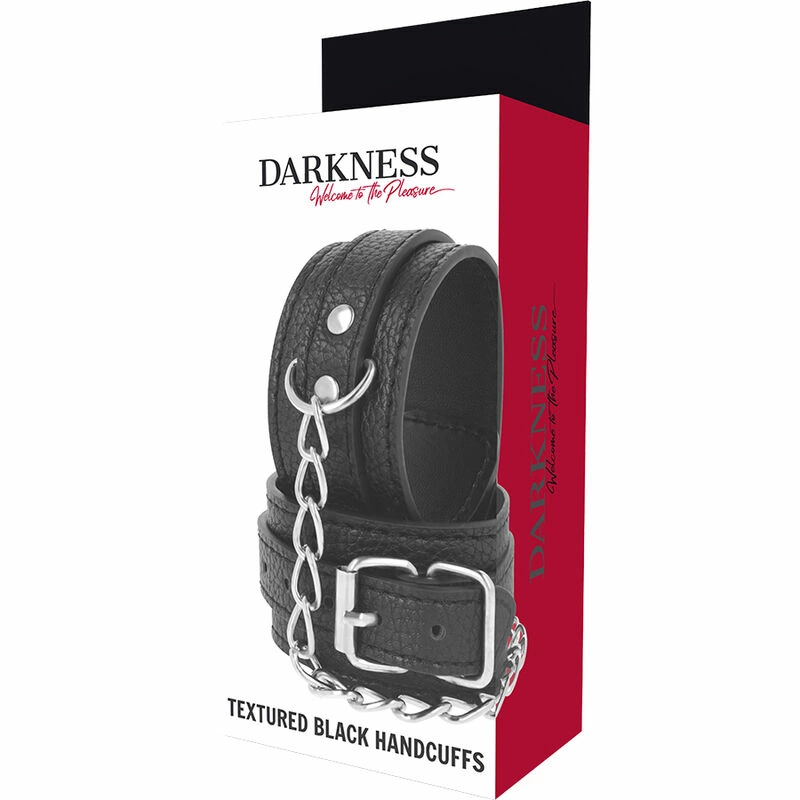 Darkness reguliuojami antrankiai iš PU odos, juodi