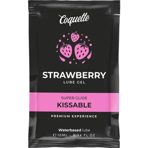 Coquette Chic Desire lubrikantas vandens pagrindu, braškių skonio, 10 ml