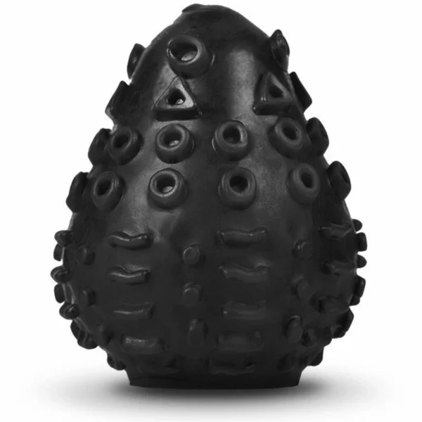 Gvibe G-Egg masturbatorius su 3D tekstūra, juodas, TPE
