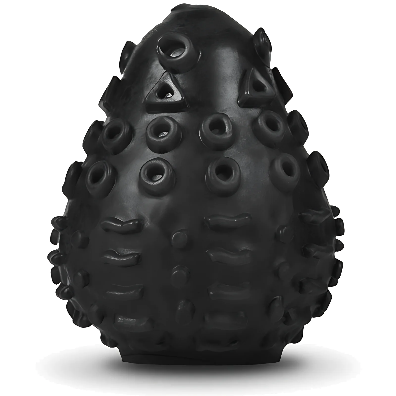 Gvibe G-Egg masturbatorius su 3D tekstūra, juodas, TPE