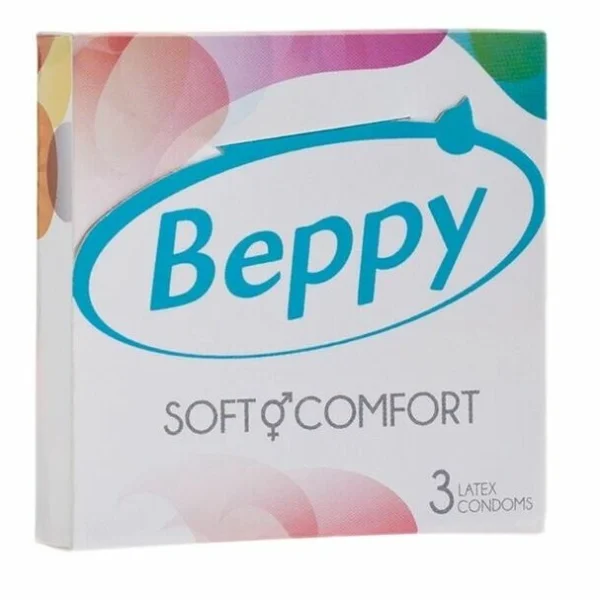 Beppy Comfort latekso prezervatyvai, didesnio dydžio, 3 vnt.