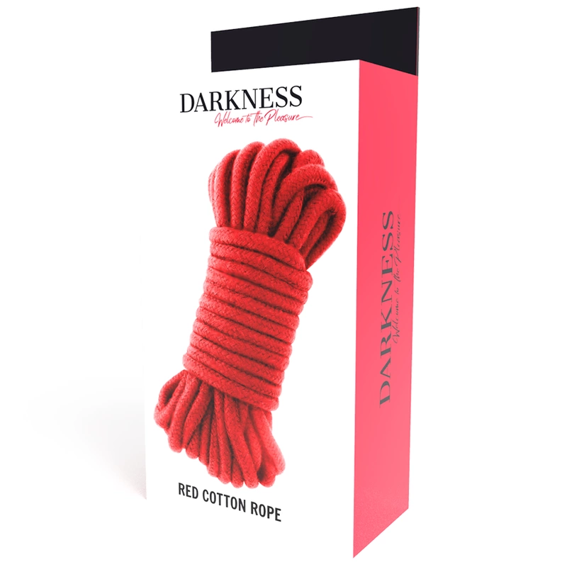 Darkness japoniška surišimo virvė, 100% medvilnė, 20 m, raudona
