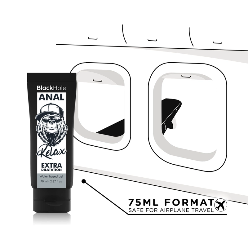 Black Hole gelinis lubrikantas vandens pagrindu, bekvapis, 70 ml