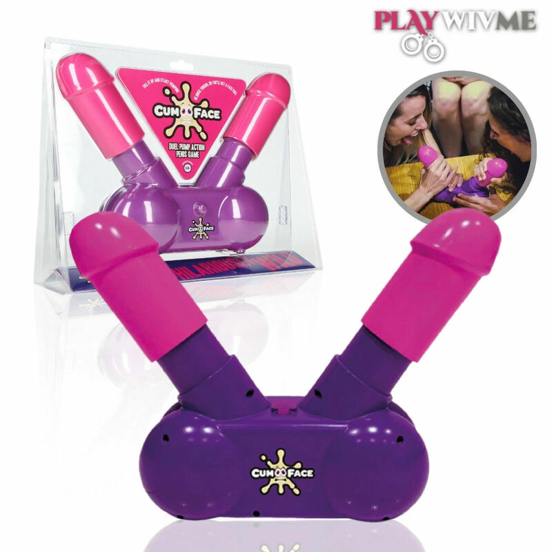Play Wiv Me vakarėlio žaidimas su vandens purškimu dviem žaidėjams