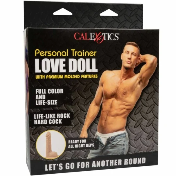 CalExotics Personal Trainer pripučiama sekso lėlė, natūralaus dydžio, 14 cm