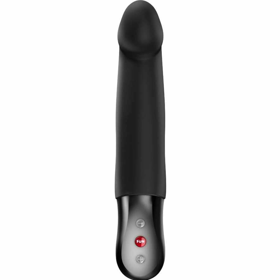 Fun Factory Stronic Real pulsatorius su stūmimo judesiu, 20 cm, juodas