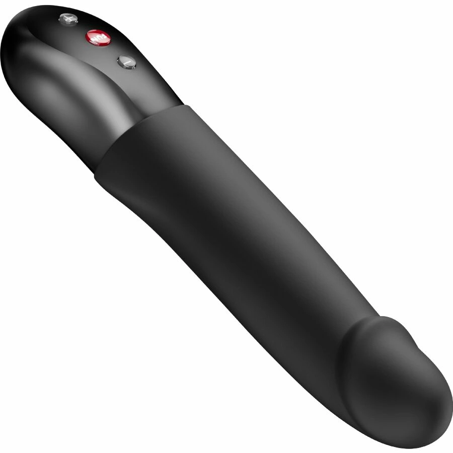 Fun Factory Stronic Real pulsatorius su stūmimo judesiu, 20 cm, juodas