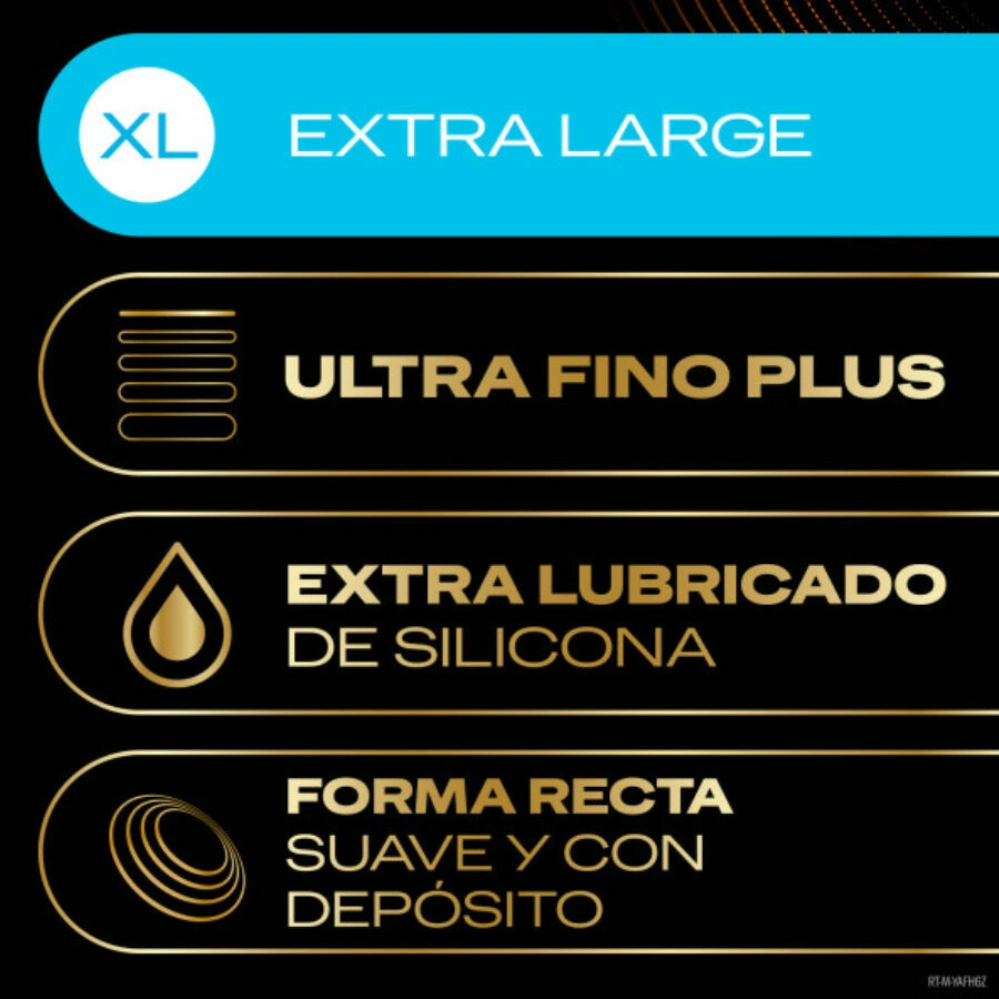 Durex Total Connection nitriliniai prezervatyvai be latekso, itin ploni, XL, 10 vnt.