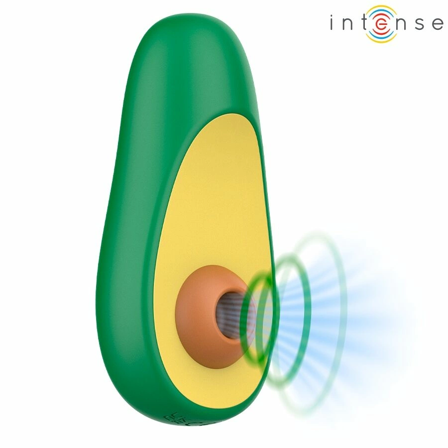 Intense Fun Toys WAKI avokado formos klitorio stimuliatorius, iš silikono, žalias
