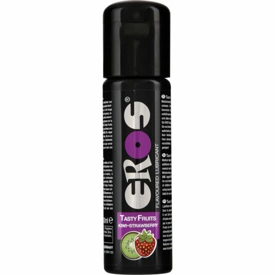 Eros Tasty Fruits lubrikantas vandens pagrindu, kivių ir braškių aromato, 100 ml