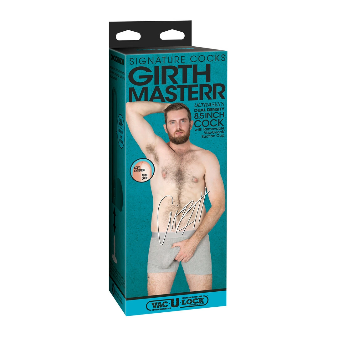 Doc Johnson Girthmasterr 23 cm dildo iš dvigubo tankio ULTRASKYN