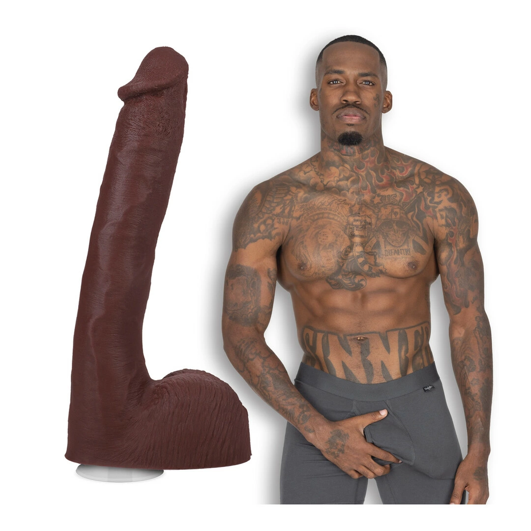 Doc Johnson Pressure 25 cm anatominis dildo iš dvigubo tankio ULTRASKYN