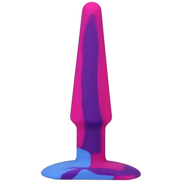 Doc Johnson A-Play Groovy silikoninis analinis kaištis, 12 cm, įvairiaspalvis