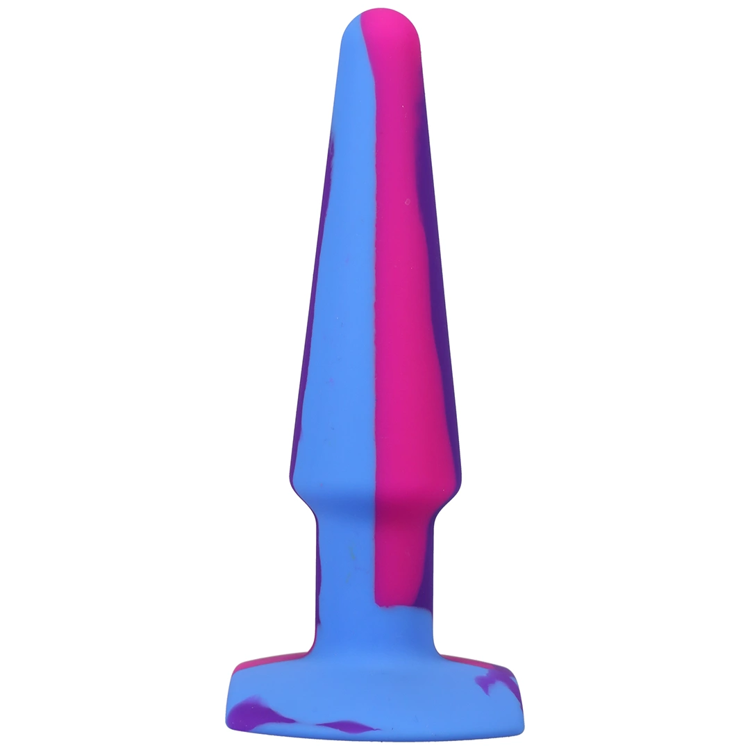 Doc Johnson A-Play Groovy silikoninis analinis kaištis, 12 cm, įvairiaspalvis