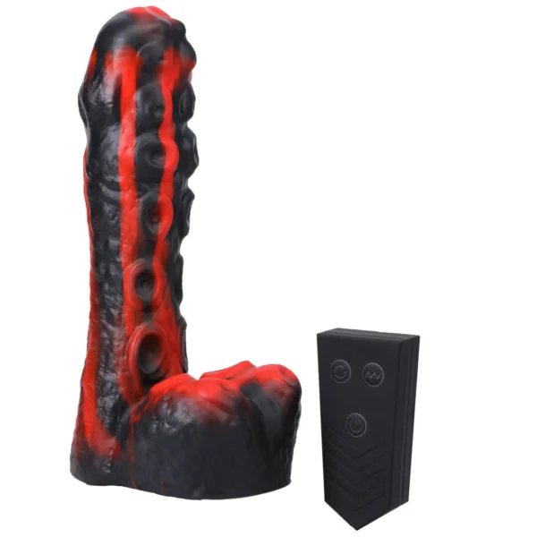 Doc Johnson Tendril Thruster Mini vibratorius su stūmimo judesiu, juodas