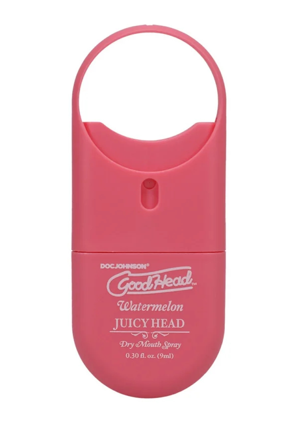 Doc Johnson GoodHead Juicy Head To-Go burnos purškiklis su arbūzo skoniu, 9 ml