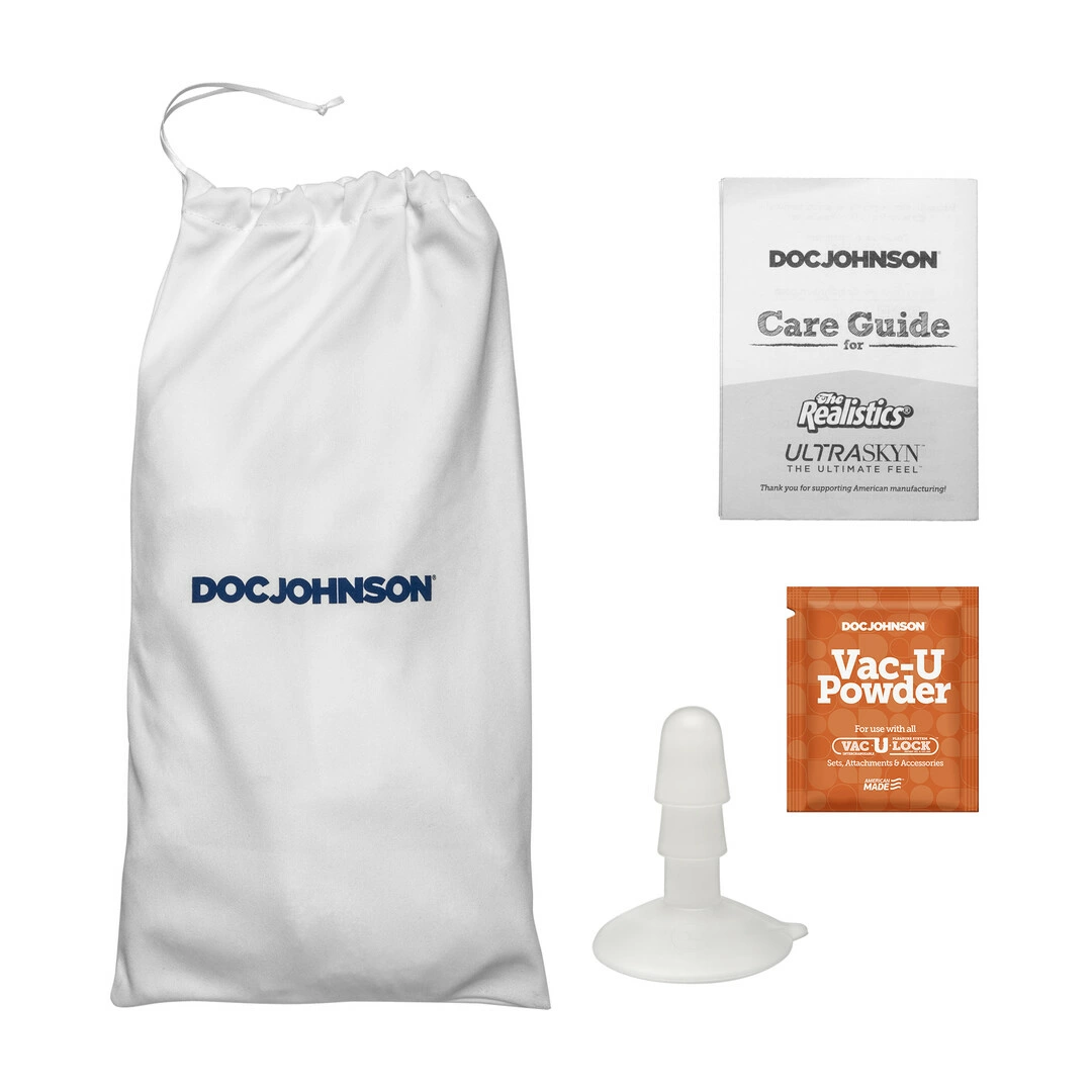 Doc Johnson Bam realistiškas dildo su siurbtuku, 34 cm, juodas