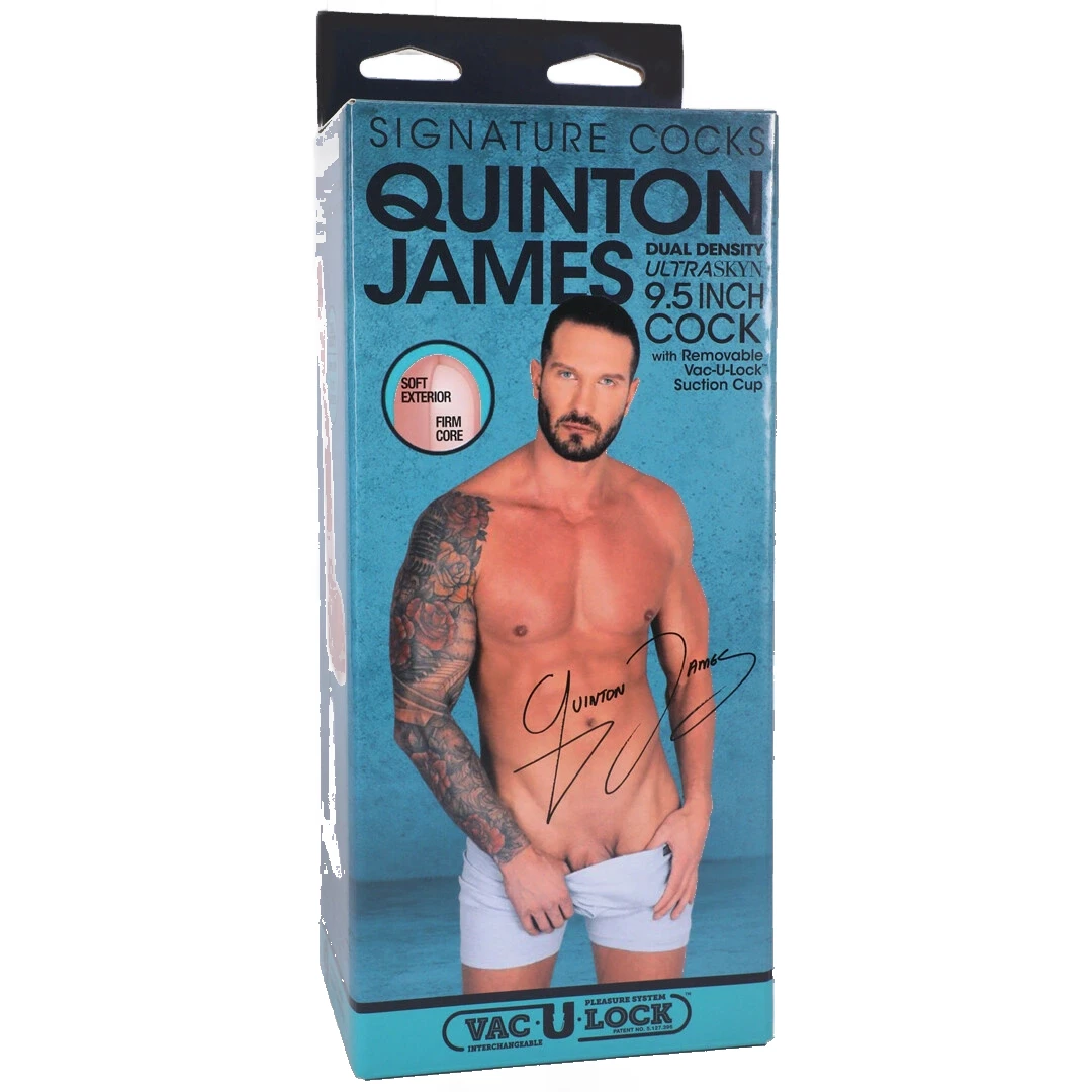 Doc Johnson Quinton James 24 cm dildo iš ULTRASKYN su Vac-U-Lock siurbtuku