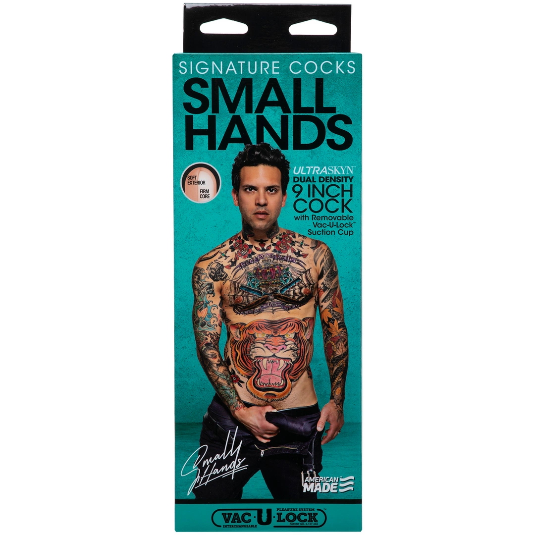 Doc Johnson Signature Small Hands 22 cm dildo iš ULTRASKYN, kūno spalvos