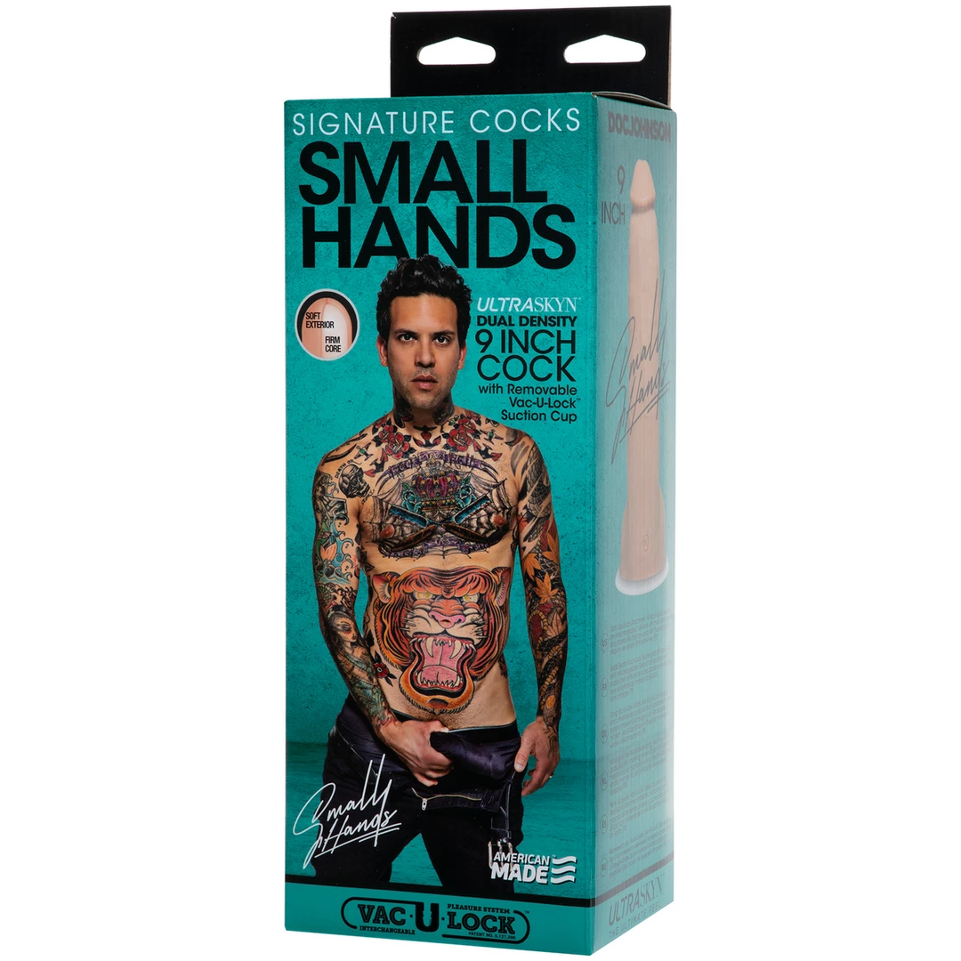 Doc Johnson Signature Small Hands 22 cm dildo iš ULTRASKYN, kūno spalvos