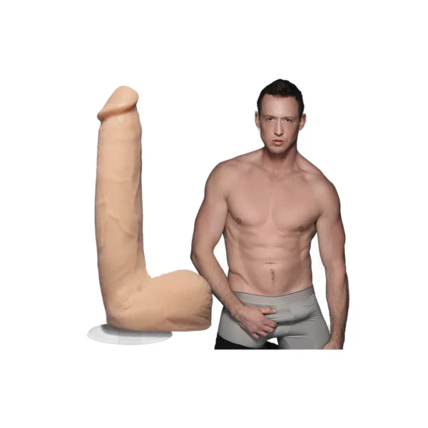 Doc Johnson Pierce Paris 22 cm dildo iš ULTRASKYN, kūno spalvos