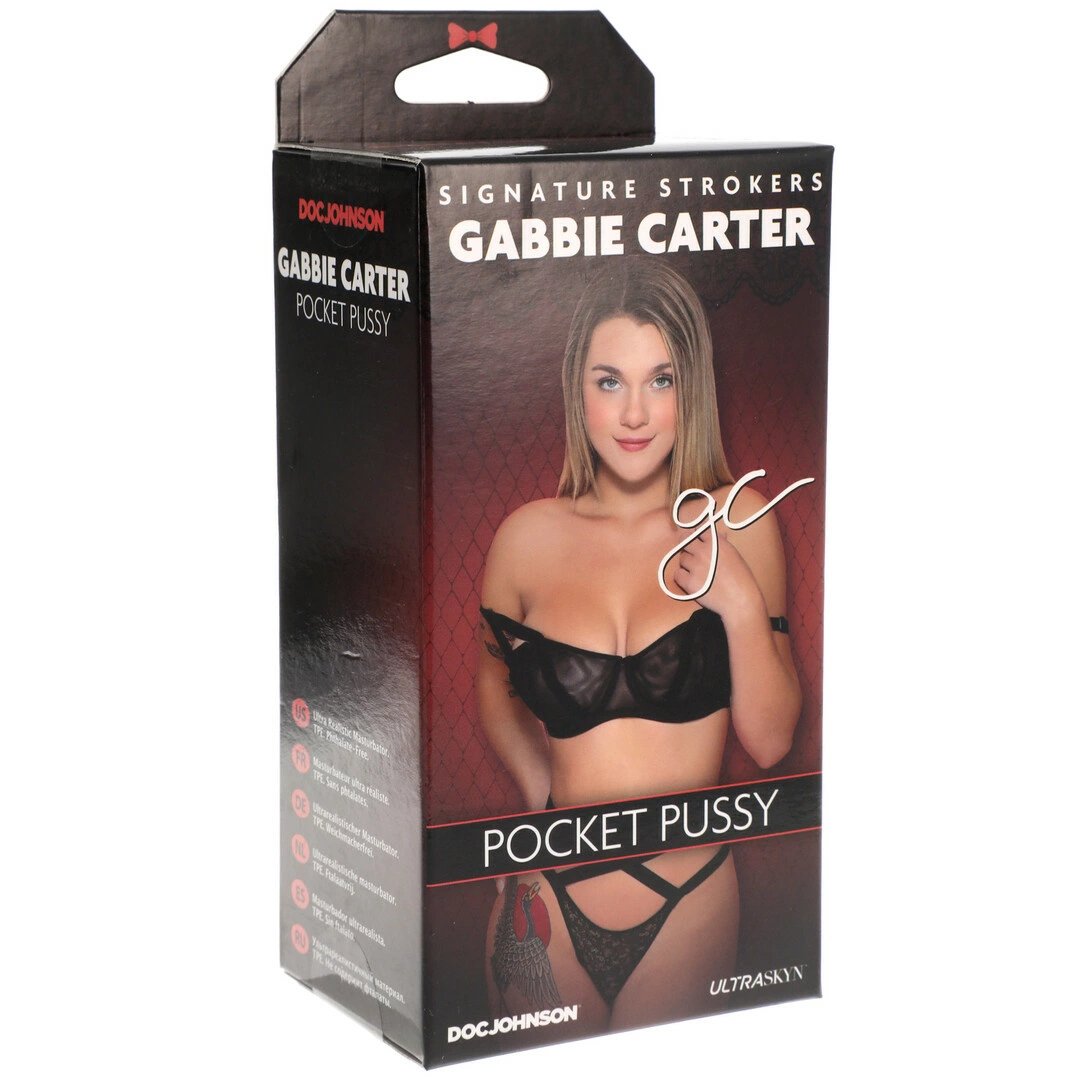 Doc Johnson Signature Stroker Gabbie Carter ULTRASKYN masturbatorius, odos atspalvio