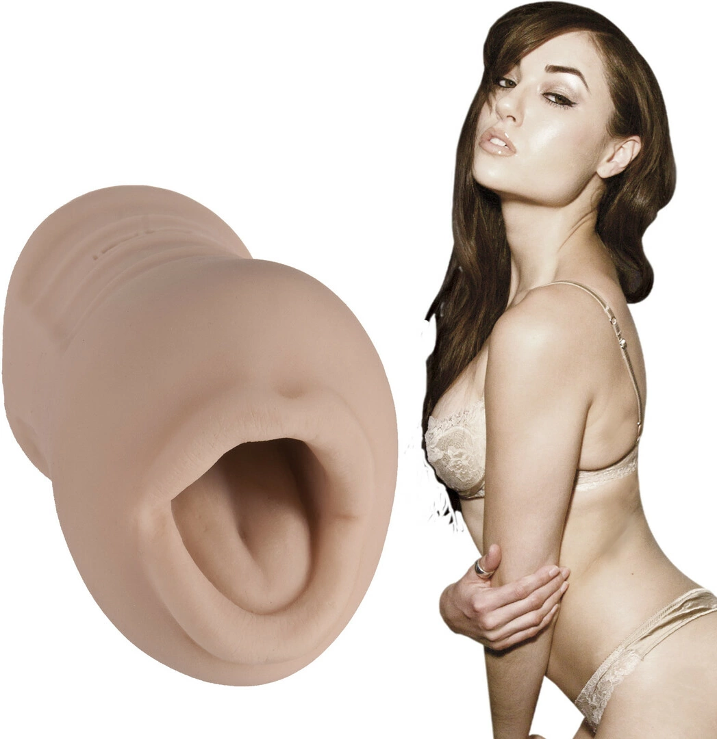 Doc Johnson Sasha Grey ULTRASKYN burnos formos masturbatorius, odos atspalvio