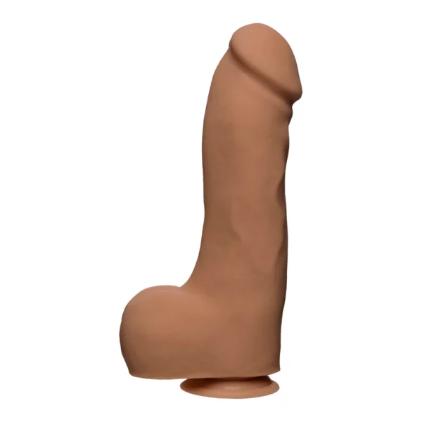 Doc Johnson Master D dildo su sėklidėmis, ULTRASKYN dvigubo tankio, 30 cm