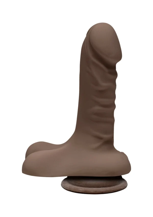 Doc Johnson Super D dviejų tankių ULTRASKYN dildo su siurbtuku, 15 cm