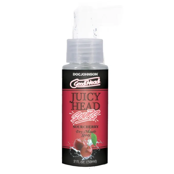 Doc Johnson GoodHead Juicy Head burnos drėkinimo purškalas, rūgščių vyšnių skonio, 60 ml