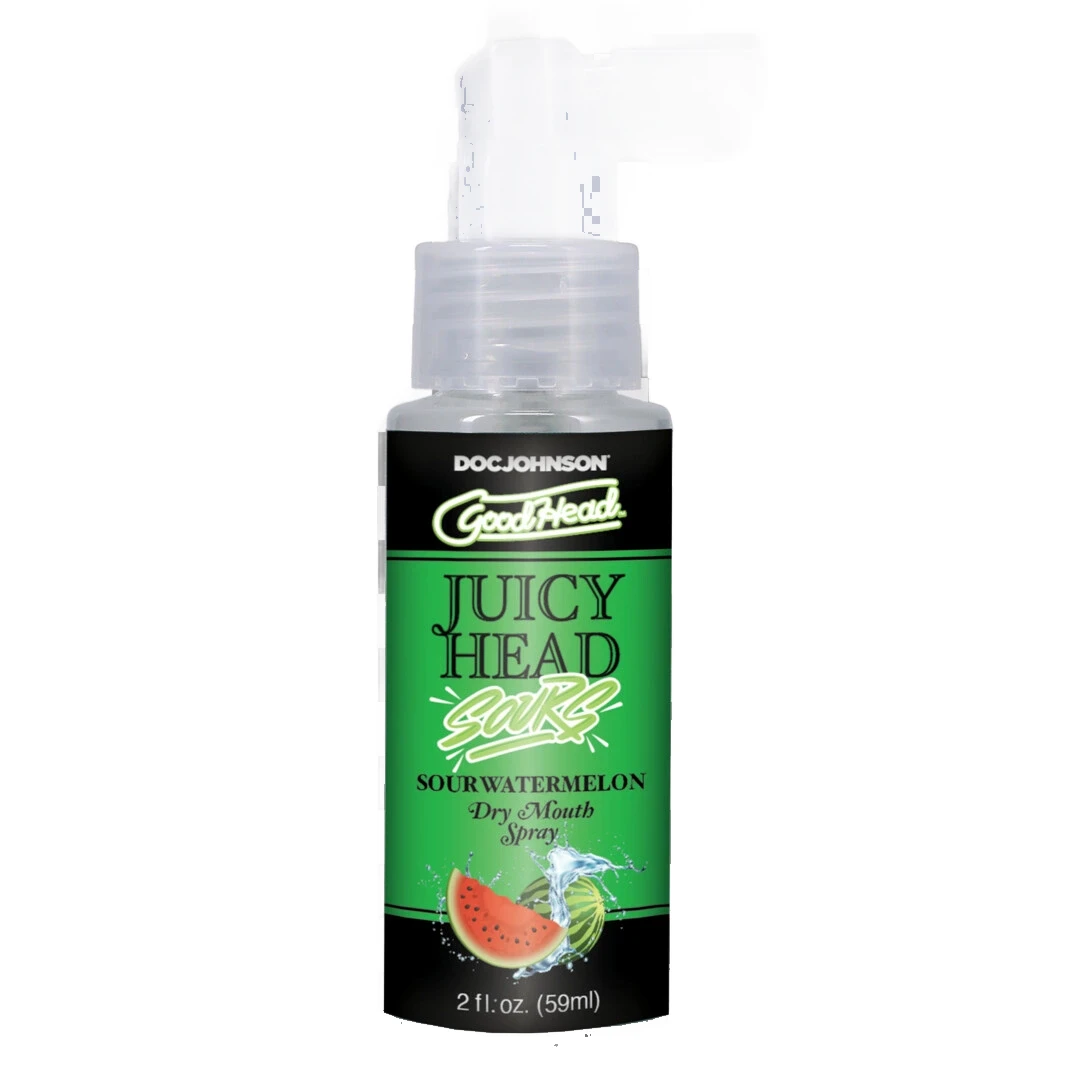 Doc Johnson GoodHead Juicy Head burnos drėkinimo purškalas, rūgštaus arbūzo skonio, 60 ml