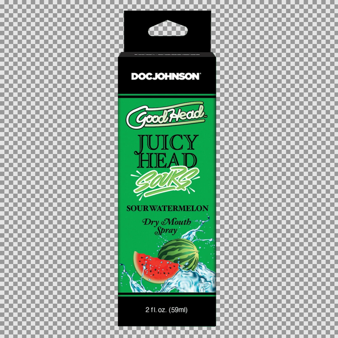 Doc Johnson GoodHead Juicy Head burnos drėkinimo purškalas, rūgštaus arbūzo skonio, 60 ml