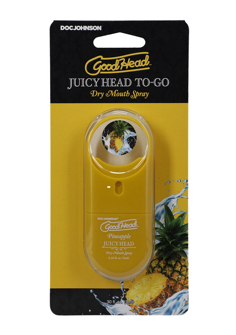 Doc Johnson GoodHead Juicy Head burnos purškiklis su ananasų skoniu, 9 ml
