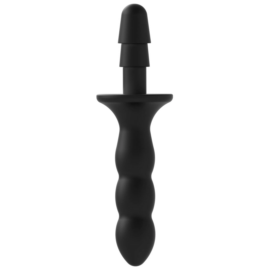 Doc Johnson Vac-U-Lock ergonomiška rankena dildo priedams, juoda