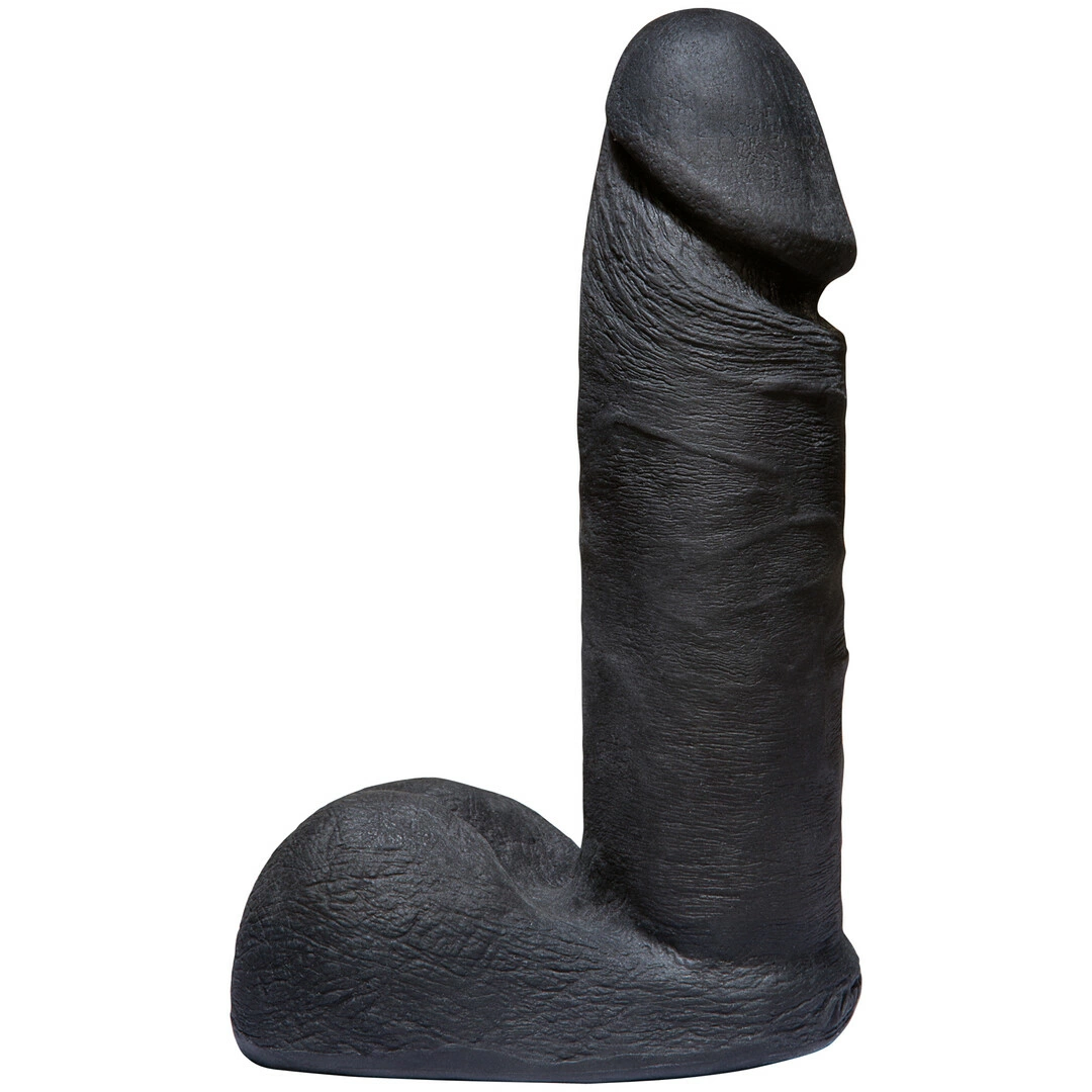 Doc Johnson Code Black Vac-U-Lock dildo priedas, ULTRASKYN, 15 cm, juodas