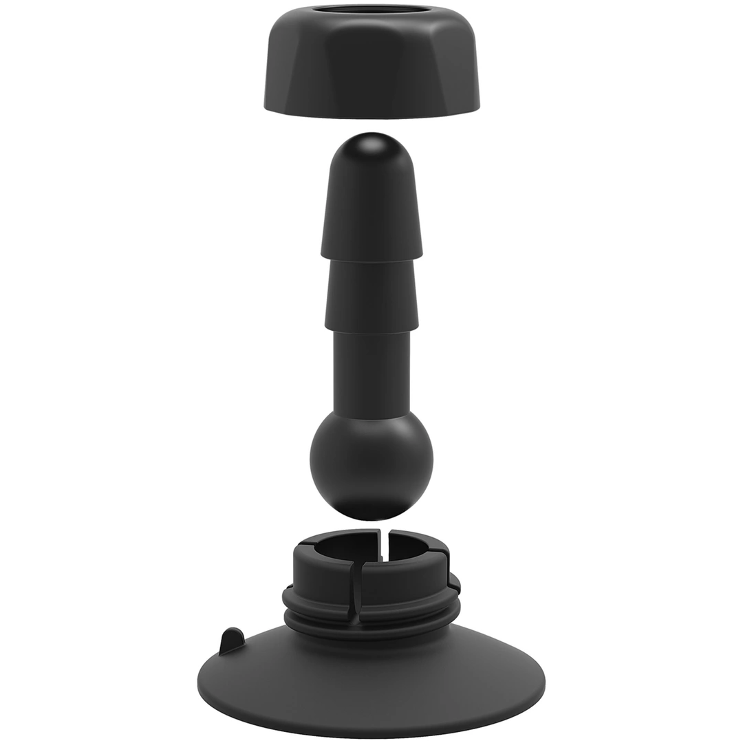 Doc Johnson Vac-U-Lock sukamas 360° siurbtuko pagrindas su jungtimi, 2 dalių komplektas