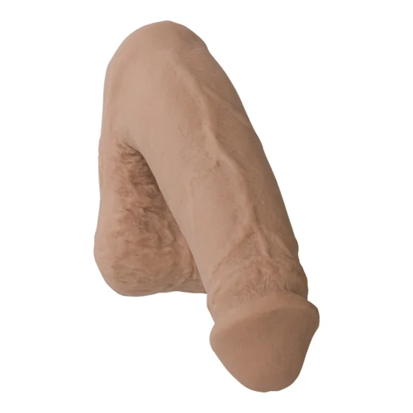 Doc Johnson Pack It anatominis priedas kasdieniam nešiojimui, 14 cm, rudas