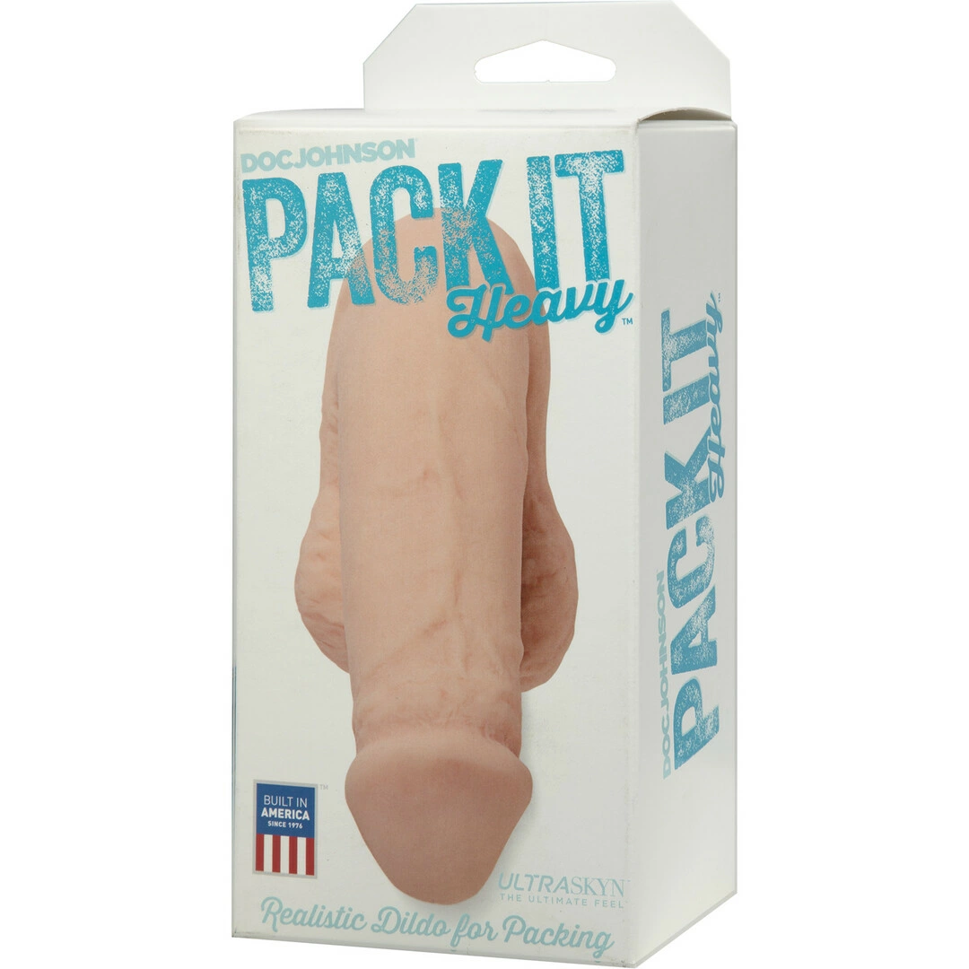 Doc Johnson Pack It Heavy UR3 anatominis įdėklas drabužiams, šviesus, 14 cm