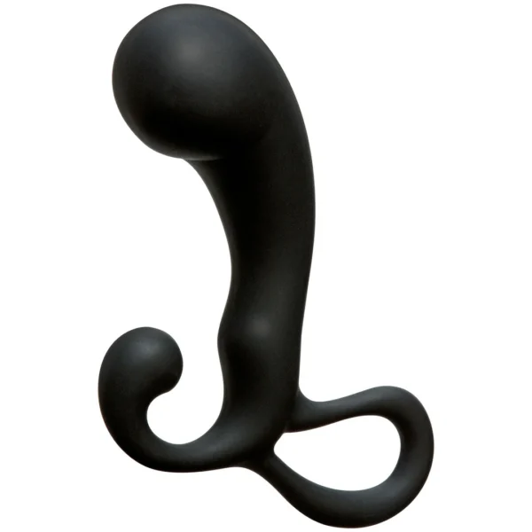 Doc Johnson OptiMALE P-Massager prostatos masažuoklis, silikoninis, juodas