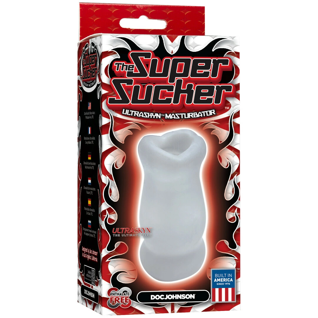 Doc Johnson Super Sucker 2.0 ULTRASKYN masturbatorius su vibracija, burnos formos