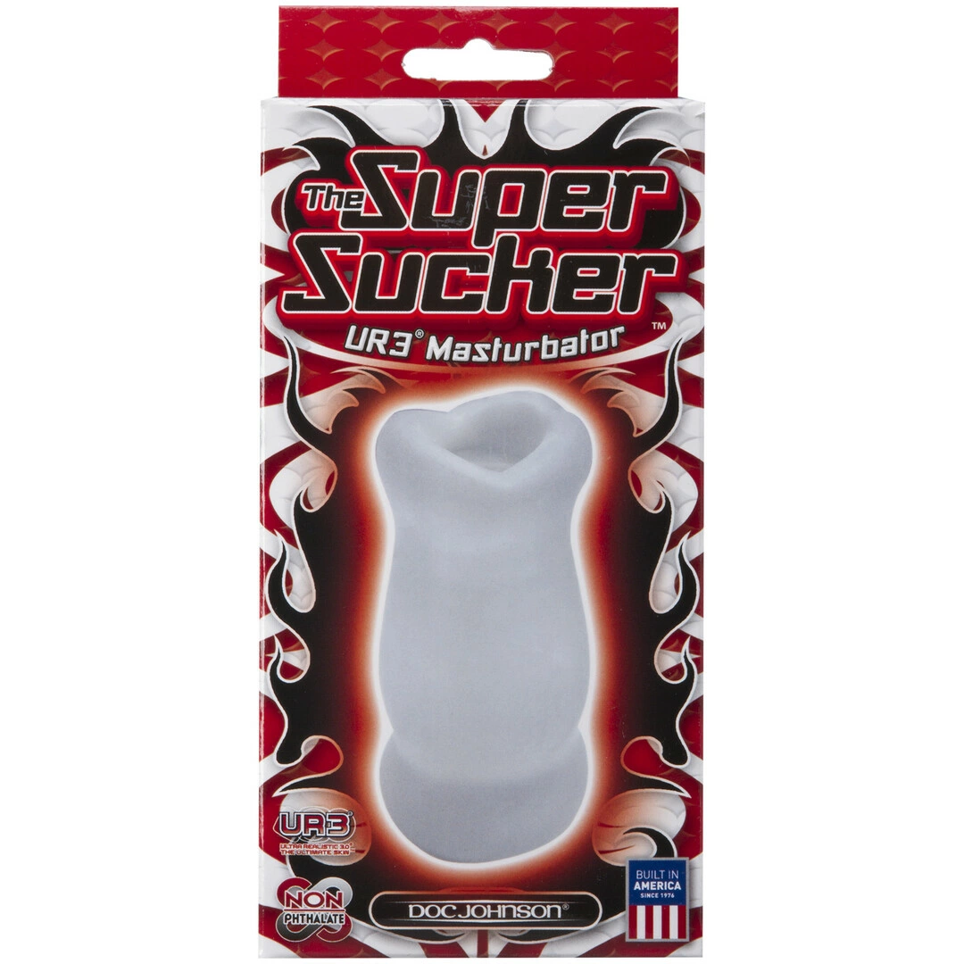 Doc Johnson Super Sucker 2.0 ULTRASKYN masturbatorius su vibracija, burnos formos