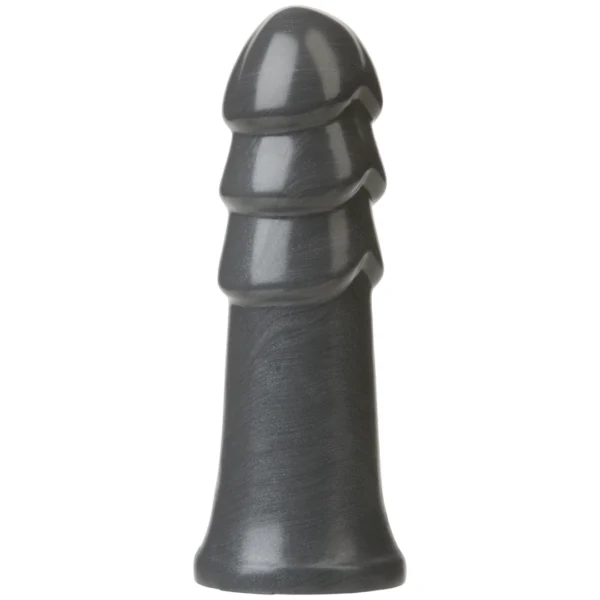Doc Johnson American Bombshell B-10 Warhead analinis kaištis XL, 25 cm, sidabrinis