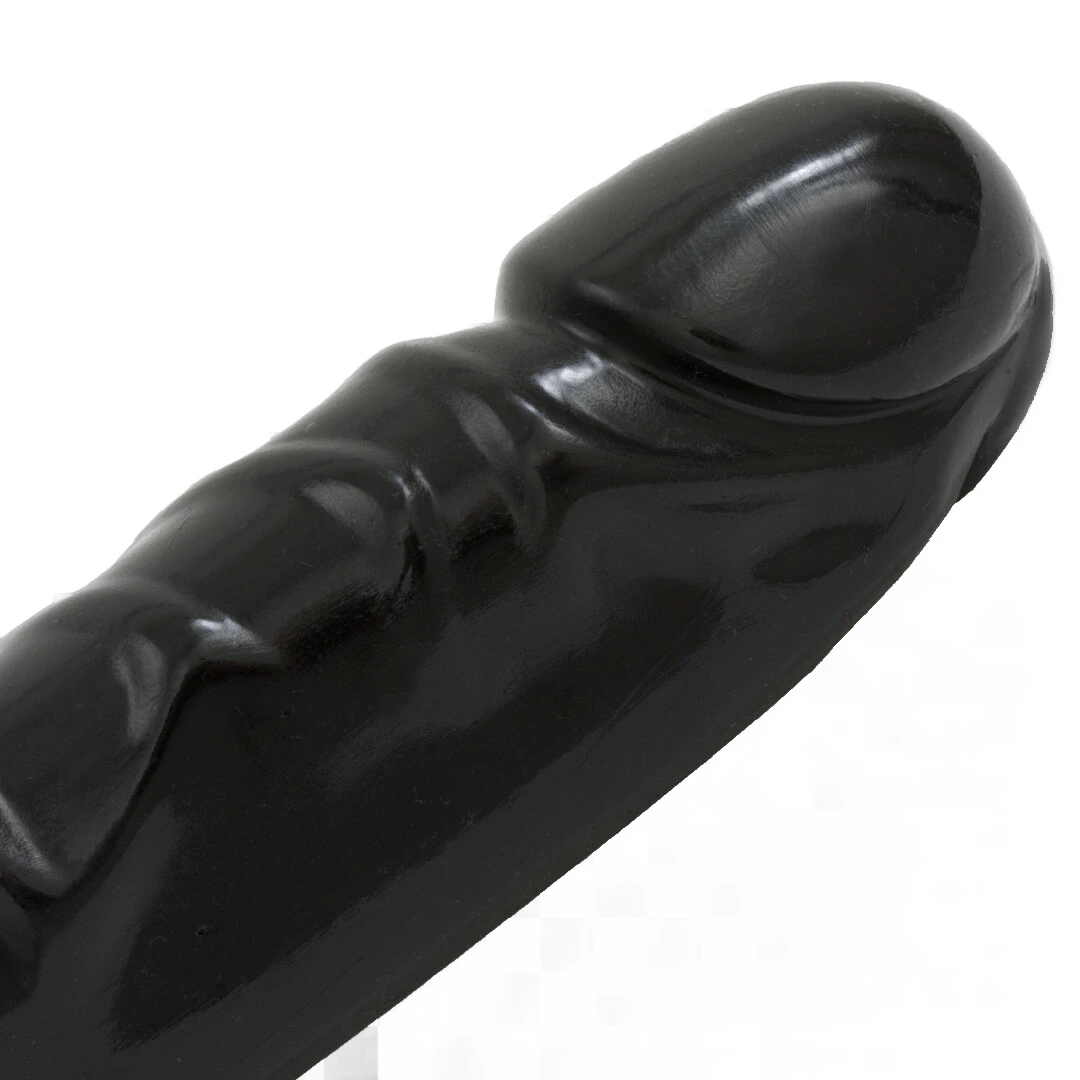 Doc Johnson Veined Double Header dvipusis lankstus dildo, PVC, 30 cm, juodas
