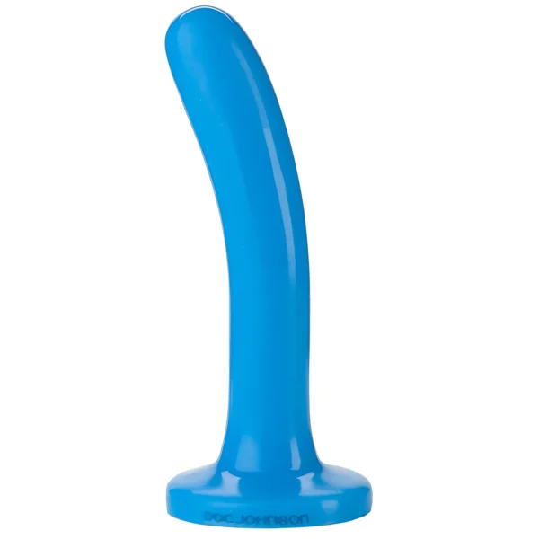 Doc Johnson Platinum Slim dildo iš silikono, 15 cm