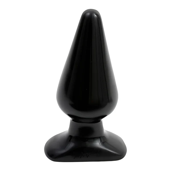 Doc Johnson Classic didelis analinis kaištis, 14 cm, juodas