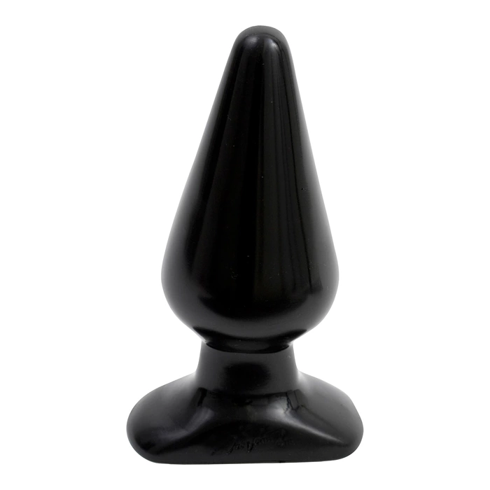 Doc Johnson Classic didelis analinis kaištis, 14 cm, juodas
